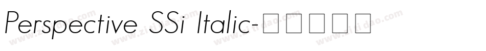 Perspective SSi Italic字体转换